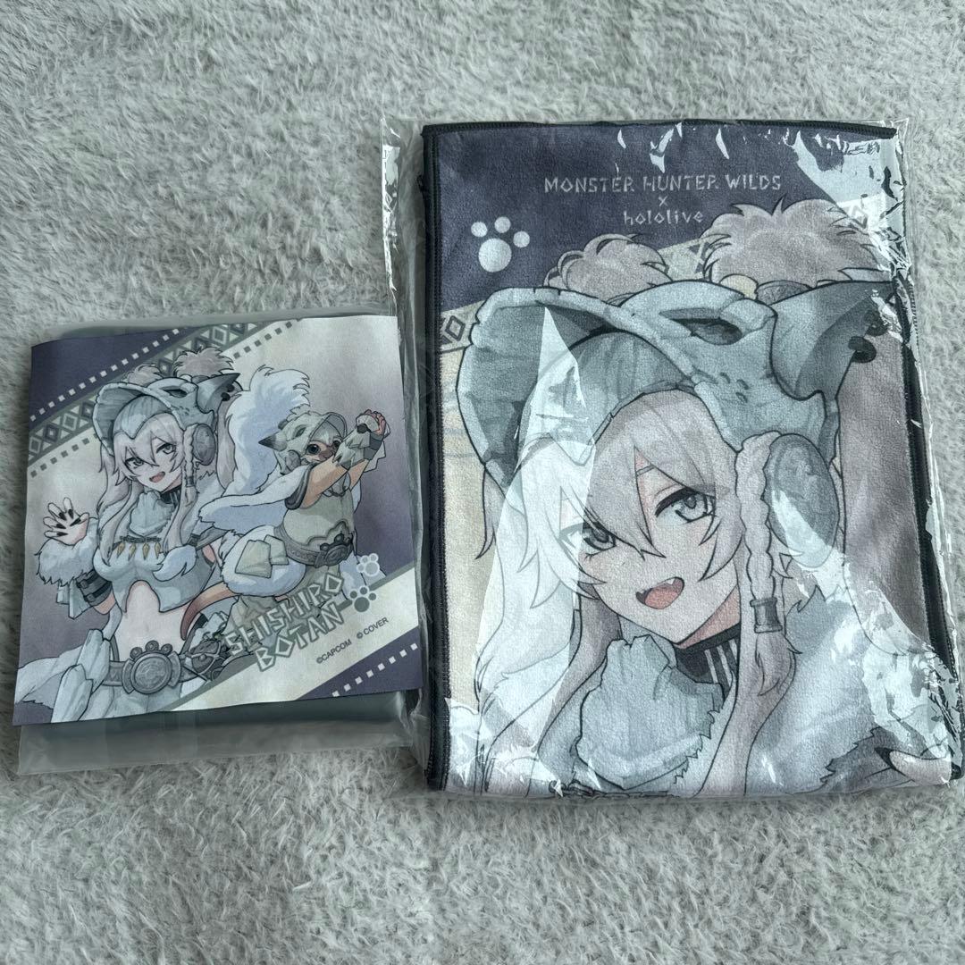 Monster Hunter Wilds Hololive Muffler Towel & Multi-Cloth Shishiro Botan